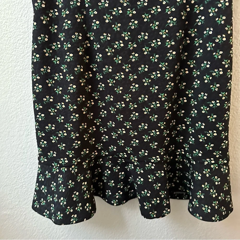 Anthropologie Hutch Ditsy Floral Corset Mini Dress Black womens M - Picture 7 of 12